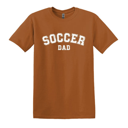 Soccer Mom / Dad - Distressed Athletic Artwork | Heavy Cotton Unisex T-shirt