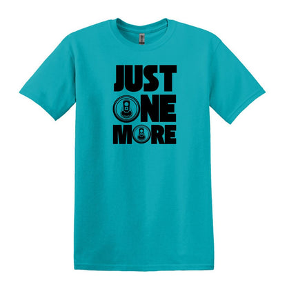 Just One More - Funny Beer Can Drinking T-shirt - Adult Unisex Heavy Cotton