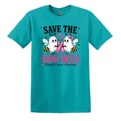 Save the Boo Bees - Breast Cancer Awareness - Gildan Softstyle T-shirt