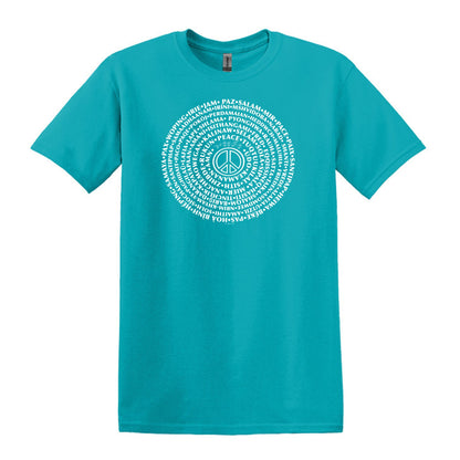 Can You Say PEACE - Gildan Heavy Cotton Unisex T-shirt - artwork designed by Cynthia NeJame
