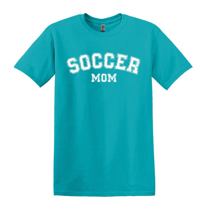 Soccer Mom / Dad - Distressed Athletic Artwork | Heavy Cotton Unisex T-shirt