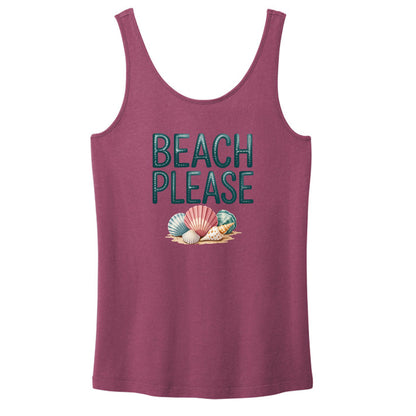 Beach Please - Beach Washed Women's Tank