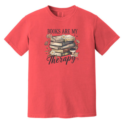 Books are my Therapy - Comfort Colors ® Heavyweight Ring Spun T-shirt
