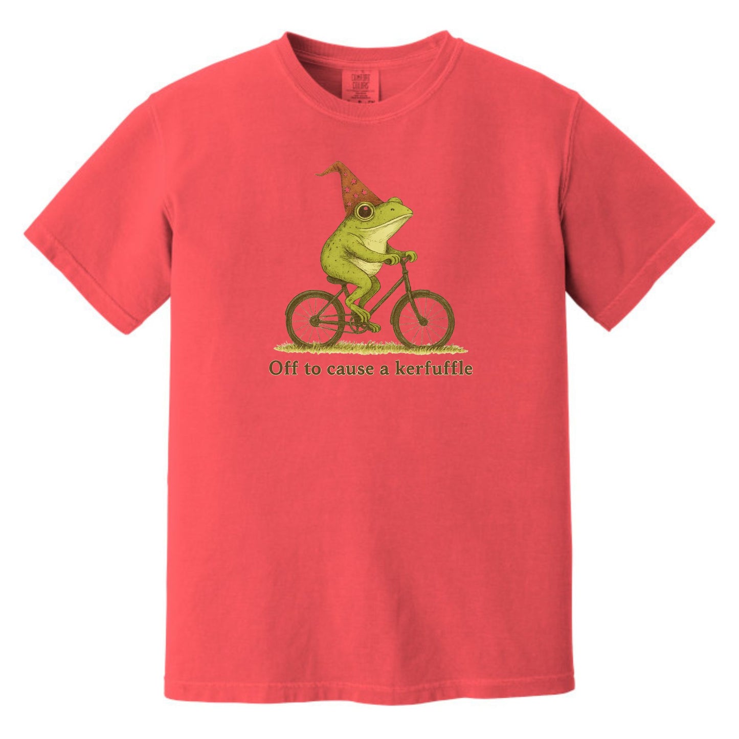 Off to cause a Kerfuffle - Funny Frog Meme Comfort Colors ® Heavyweight Ring Spun T-shirt