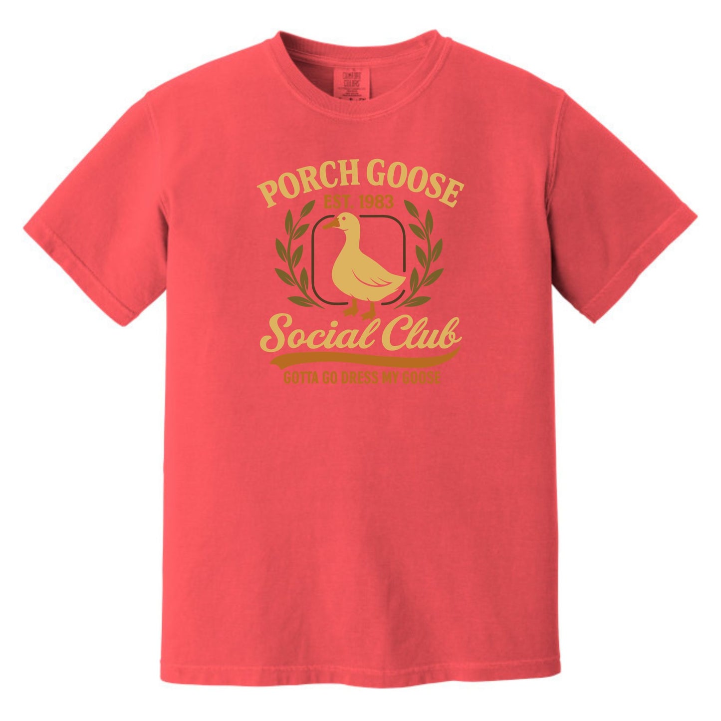 Porch Goose Social Club - Comfort Colors ® Heavyweight Ring Spun T-shirt