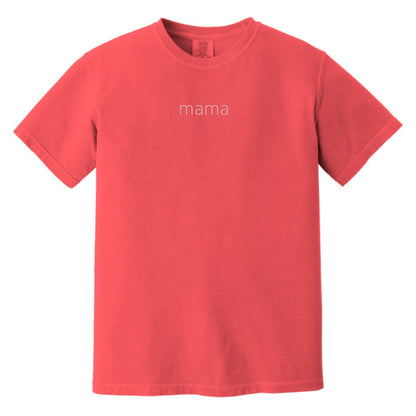 MAMA Minimalist Monochrome Embroidered Comfort Colors® T-Shirt