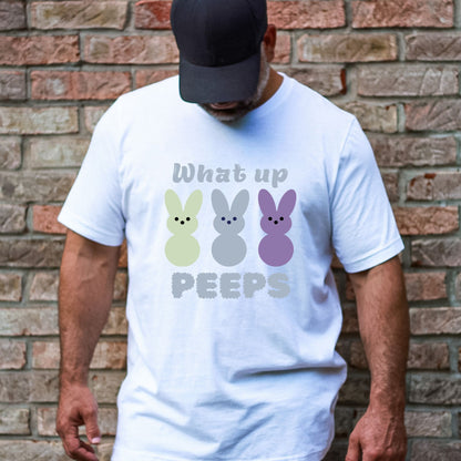 What up Peeps - Adult Unisex Soft T-Shirt