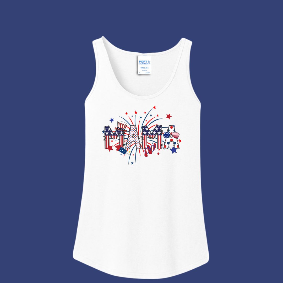 Fireworks 4th of July Women's Tank Top - Grandma, Gigi or Mama