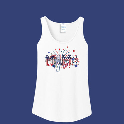 Fireworks 4th of July Women's Tank Top - Grandma, Gigi or Mama