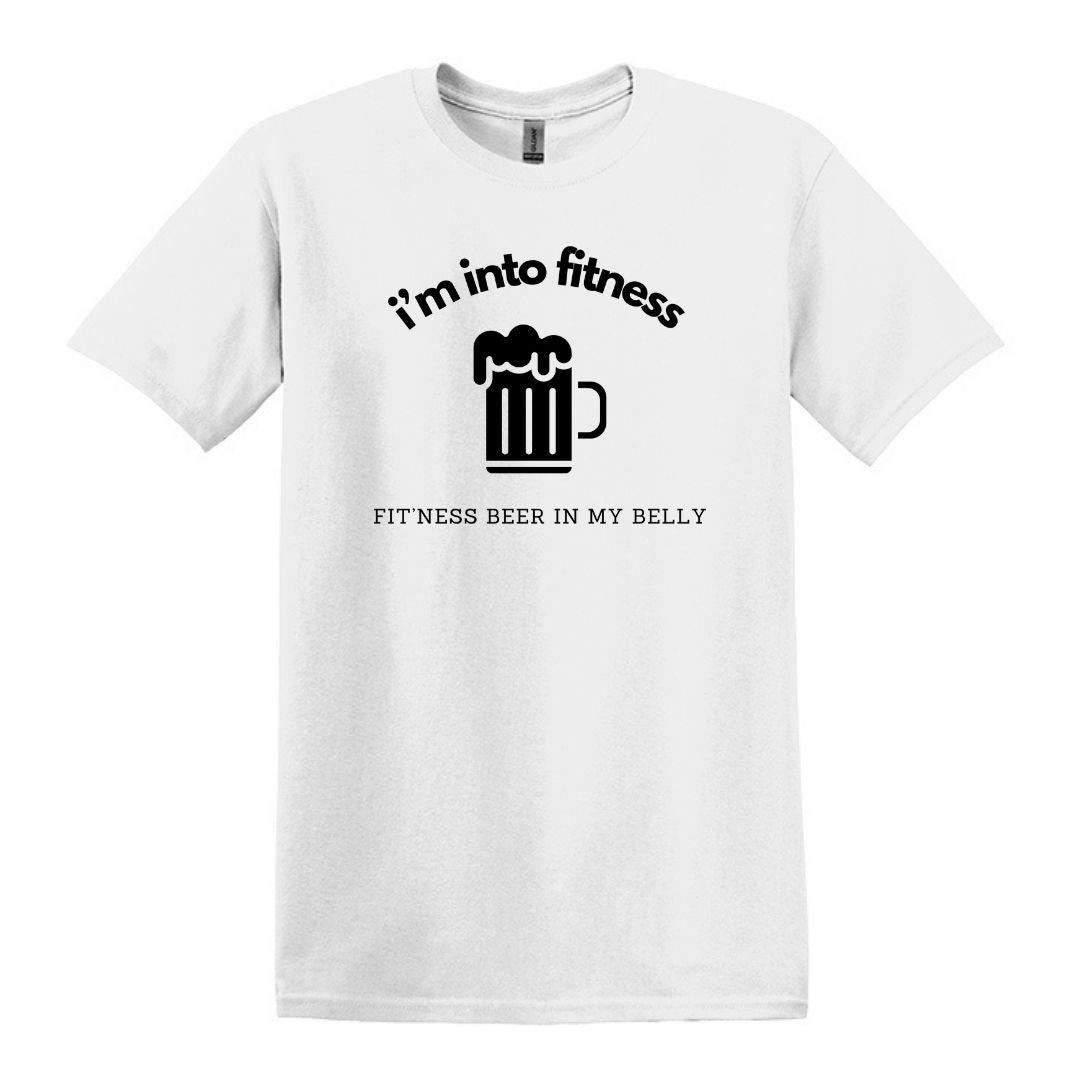 i'm into fitness. fit'ness beer in my belly - Gildan Adult Unisex Heavy Cotton