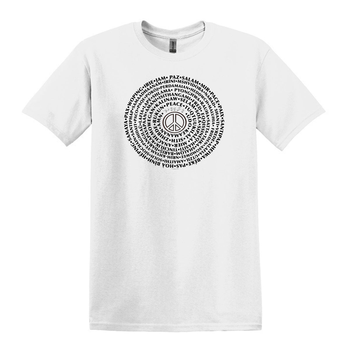 Can You Say PEACE - Gildan Heavy Cotton Unisex T-shirt - artwork designed by Cynthia NeJame