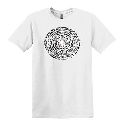 Can You Say PEACE - Gildan Heavy Cotton Unisex T-shirt - artwork designed by Cynthia NeJame