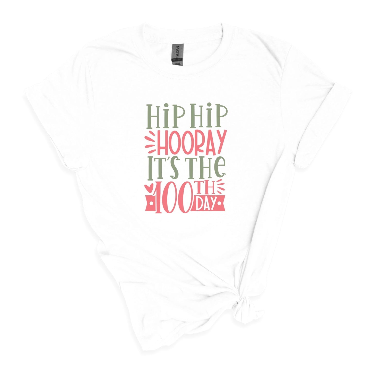 Hip Hip ¡Hurra, es el día número 100! - Camisa para profesores - Camiseta unisex para adultos de estilo suave 