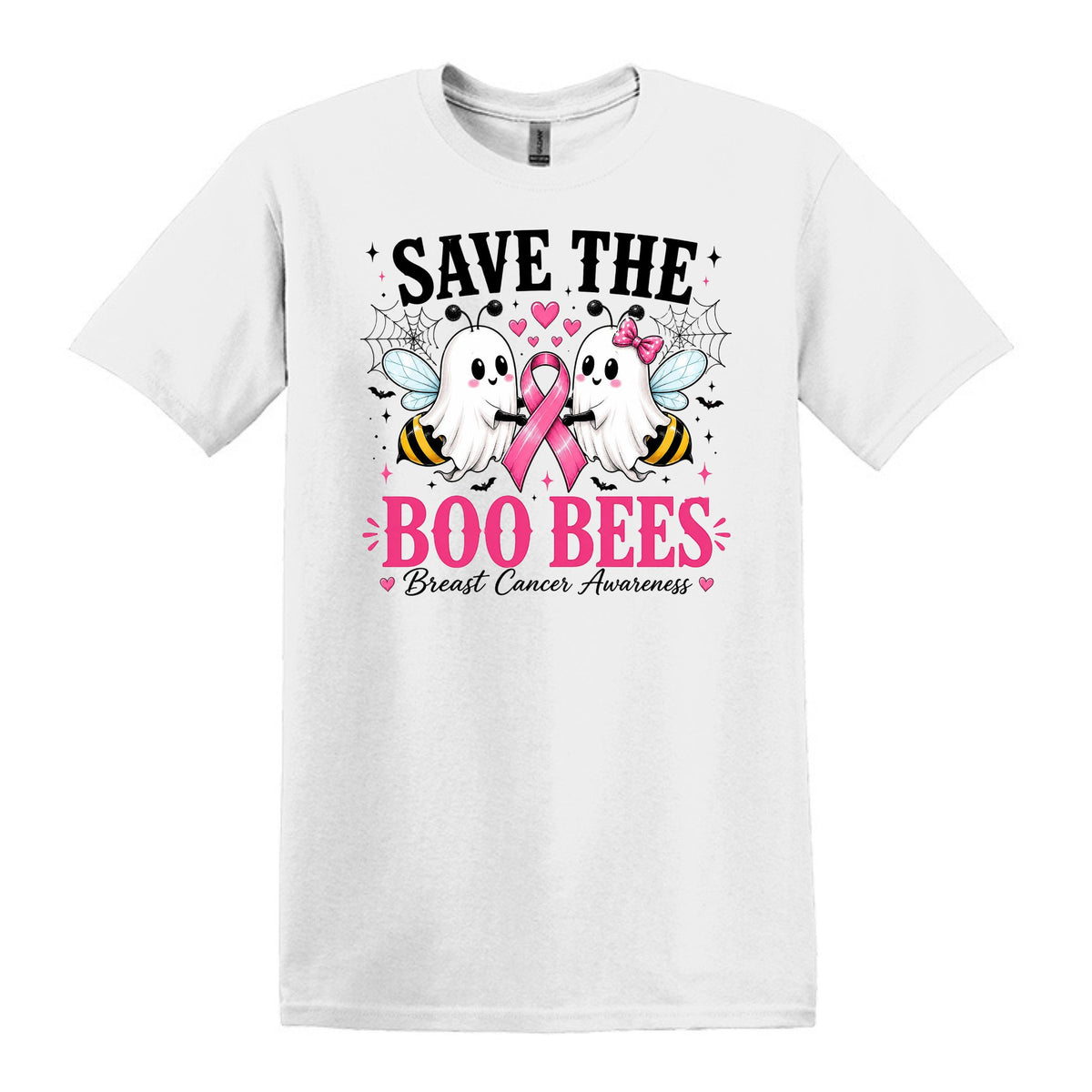 Save the Boo Bees - Breast Cancer Awareness - Gildan Softstyle T-shirt