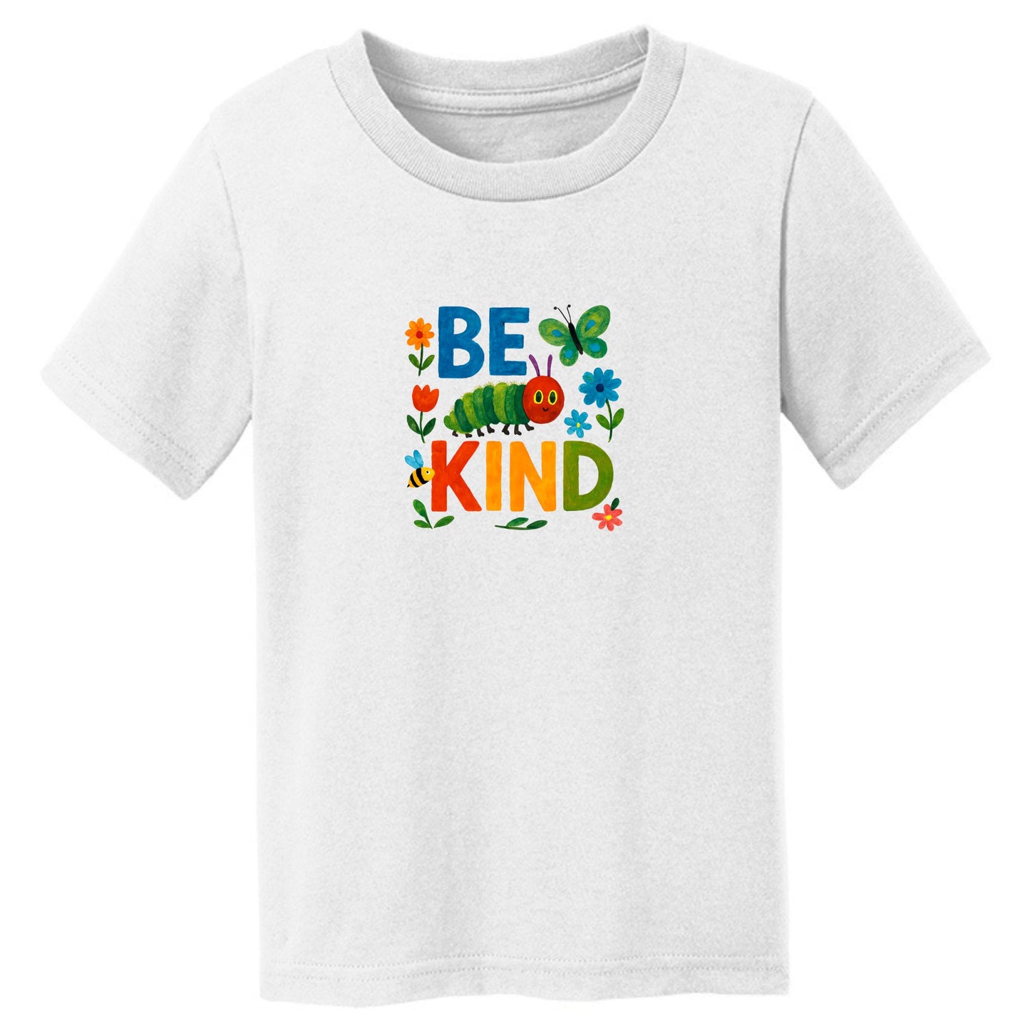Be Kind - Colorful Caterpillar Toddler T-shirt