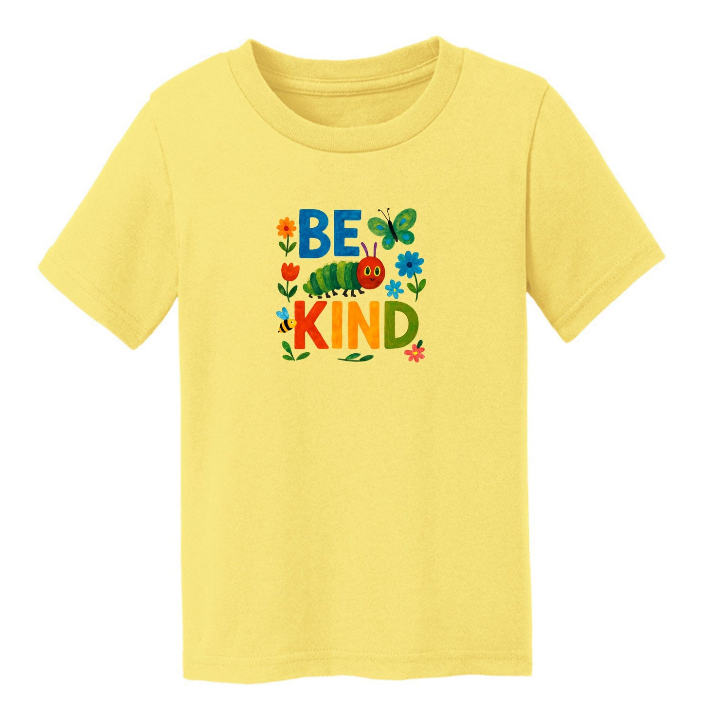 Be Kind - Colorful Caterpillar Toddler T-shirt