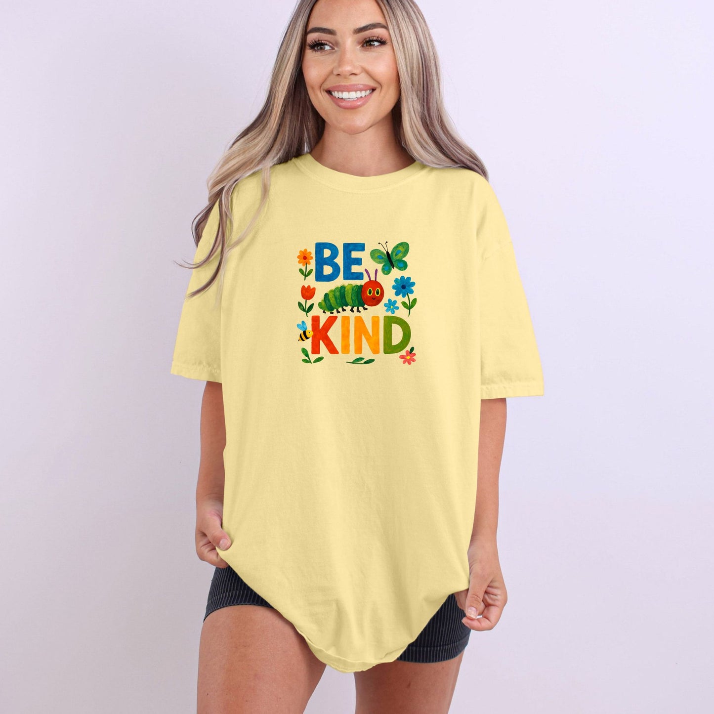 Be Kind Caterpillar T-Shirt - Comfort Colors ® Heavyweight Ring Spun Tee