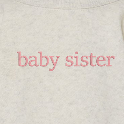 Faux Embroidery Big/Little Brother/Sister Matching Tops