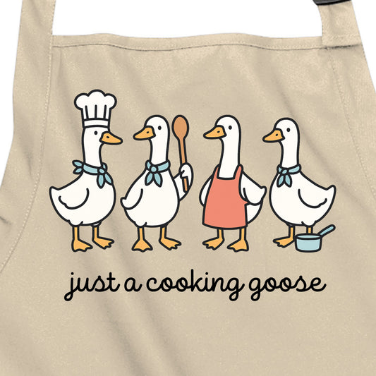 Just a Cooking Goose - Port Authority® Full-Length Apron with Pockets