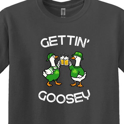 Gettin' Goosey - Fun Irish Heavy Cotton T-shirt
