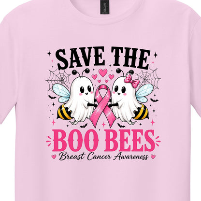 Save the Boo Bees - Breast Cancer Awareness - Gildan Softstyle T-shirt