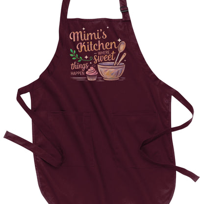 Grandma's Kitchen - Where Sweet Things Happen - Port Authority® Full-Length Apron with Pockets