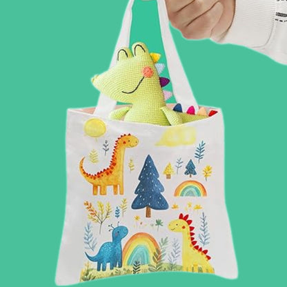 Be Kind - Colorful Caterpillar Tote Bag - 14" x 13" or 8" x 8.75"