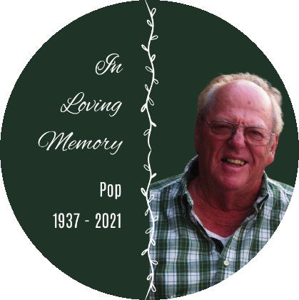 Remembering our Loved Ones - Memorial Ornament - 2.75" Aluminum Round