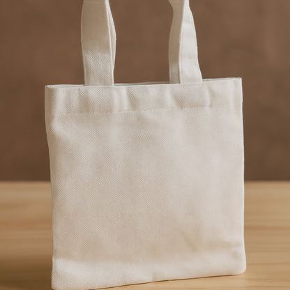 The Bad Seed Inspired Mini Tote Bags – 8" x 8.75" White Canvas - Choose your favorite character!