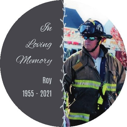 Remembering our Loved Ones - Memorial Ornament - 2.75" Aluminum Round