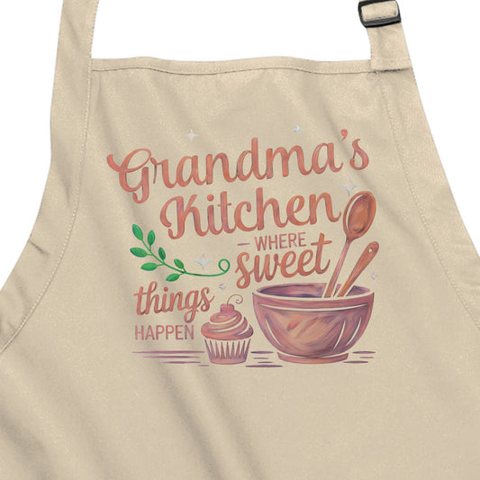 Grandma's Kitchen - Where Sweet Things Happen - Port Authority® Full-Length Apron with Pockets