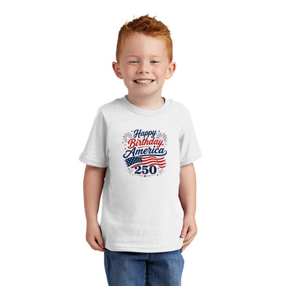 Happy Birthday, America!  - 250 Year Celebration Tee - Available in Adult, Youth, Toddler & Infant sizes