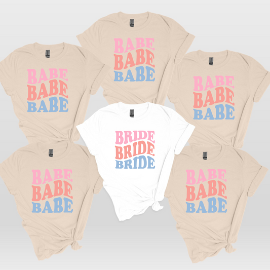 Mariée/Bébé - Chemises Bachelorette amusantes et douces 