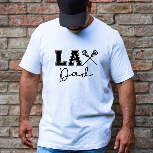 LAX Dad - Camiseta suave unisex para adultos 