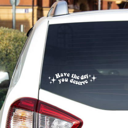 Car window decal - Humor and Inspiration