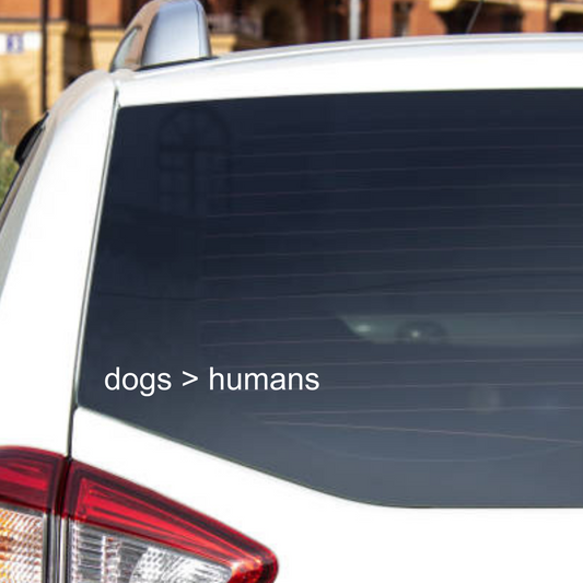 Car window decal - Pets/Animals