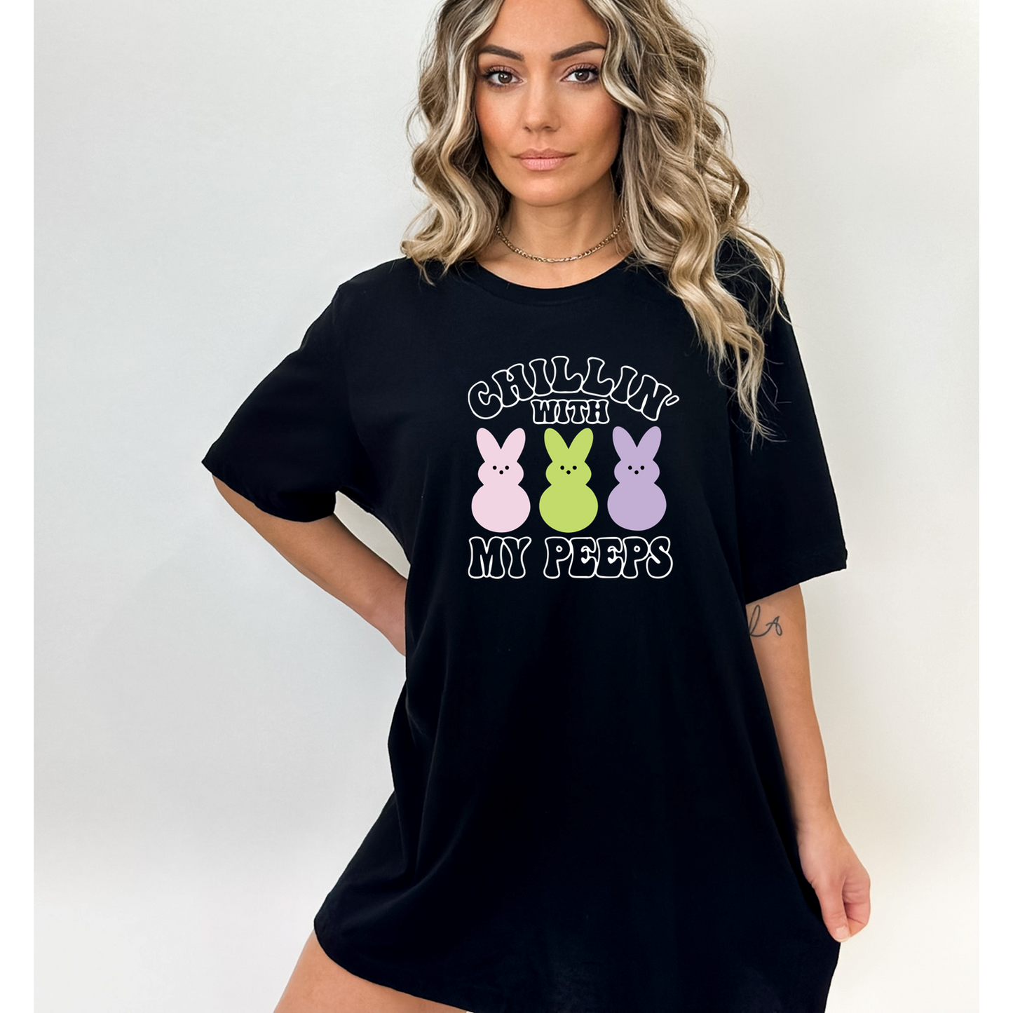 Chillin' with my Peeps - Easter Unisex Soft T-shirt