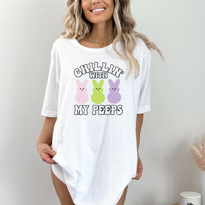 Chillin' with my Peeps - Easter Unisex Soft T-shirt