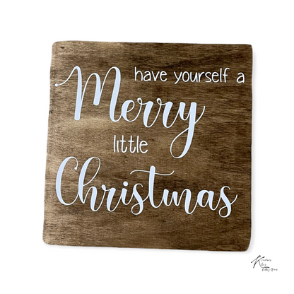 Christmas wood sign