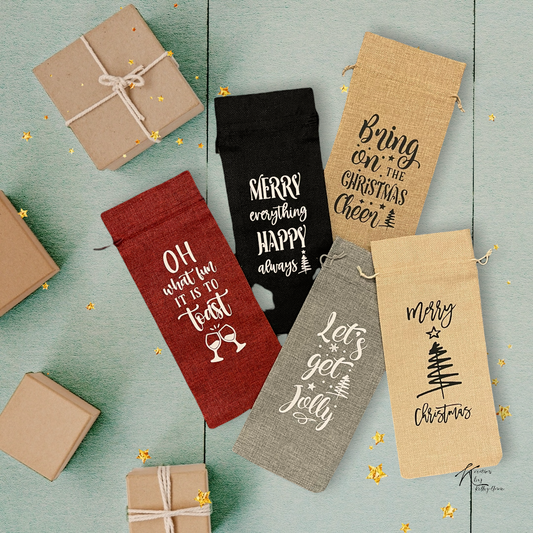Wine Gift Bags - Themes - Pack of 5