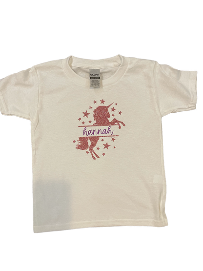 Unicorn Tee with Personalized Name