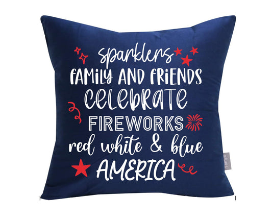 4th of July pillow case cover