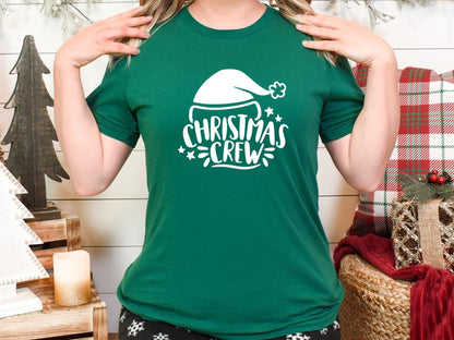 Camiseta navideña con gorro de Papá Noel 