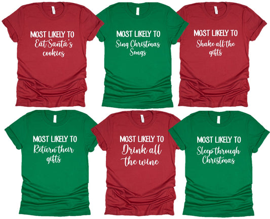 Lo más probable es que.... Camisetas navideñas personalizadas