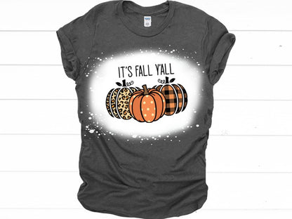 It's Fall Y'all - Bleached Tee