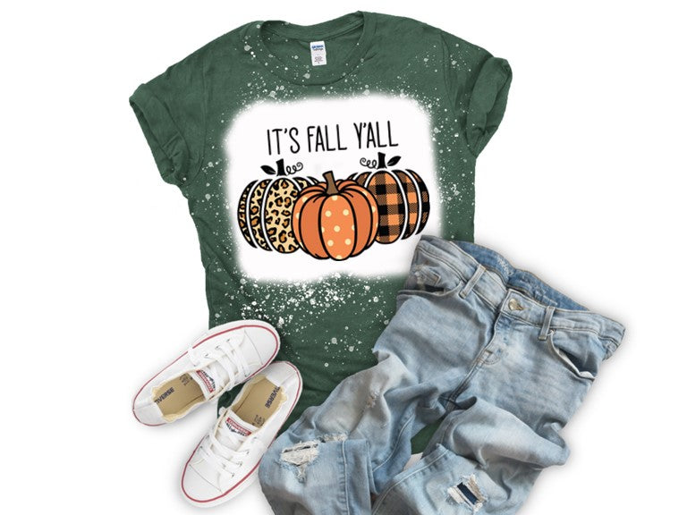 It's Fall Y'all - Bleached Tee