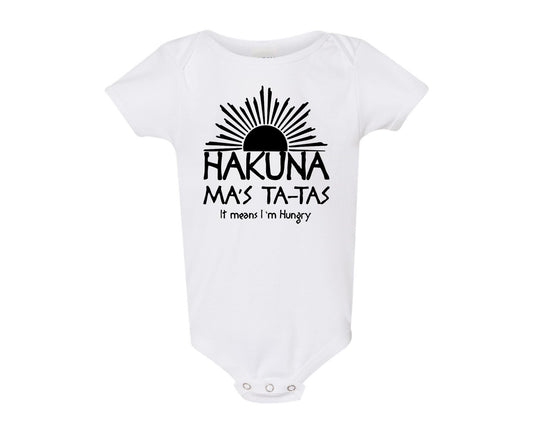 Body de una pieza para bebé - Hakuna Ma's Ta Tas