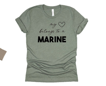 Mi corazón pertenece a un marino - Camiseta de manga corta
