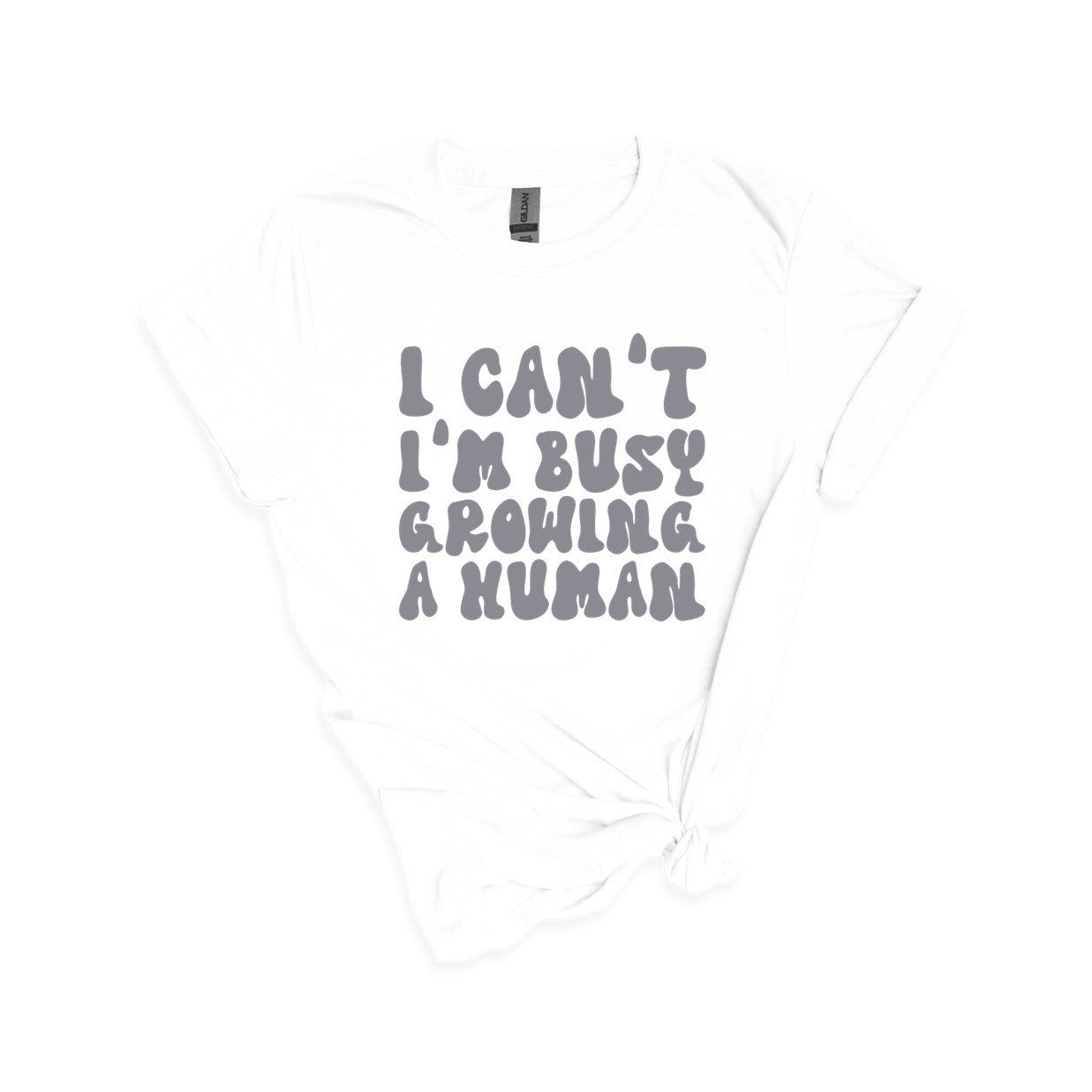 I can't.  I'm busy growing a human.  - Cute Pregnancy T-shirt