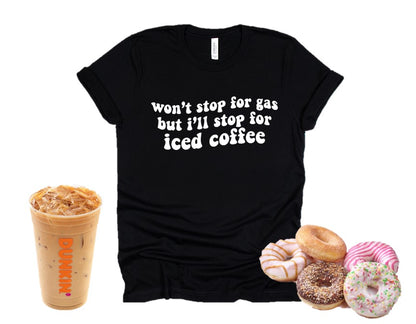Pararé por una camiseta de café helado